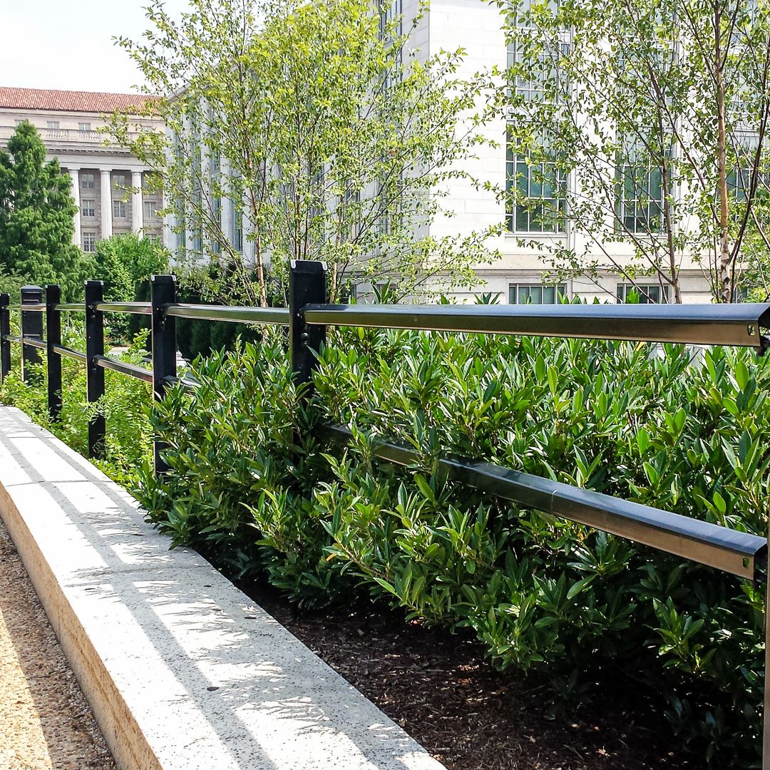 Stalwart post and rail barrier