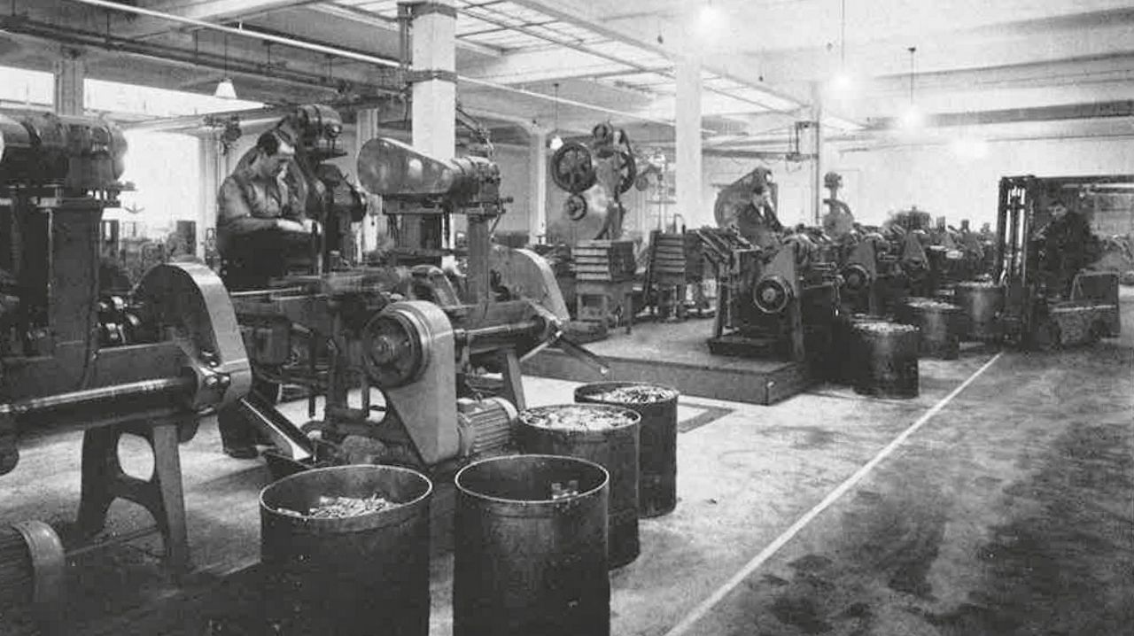Picture from factory in Aug. Stenman AB.