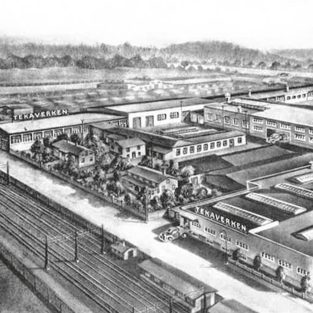 Old view of factory area.