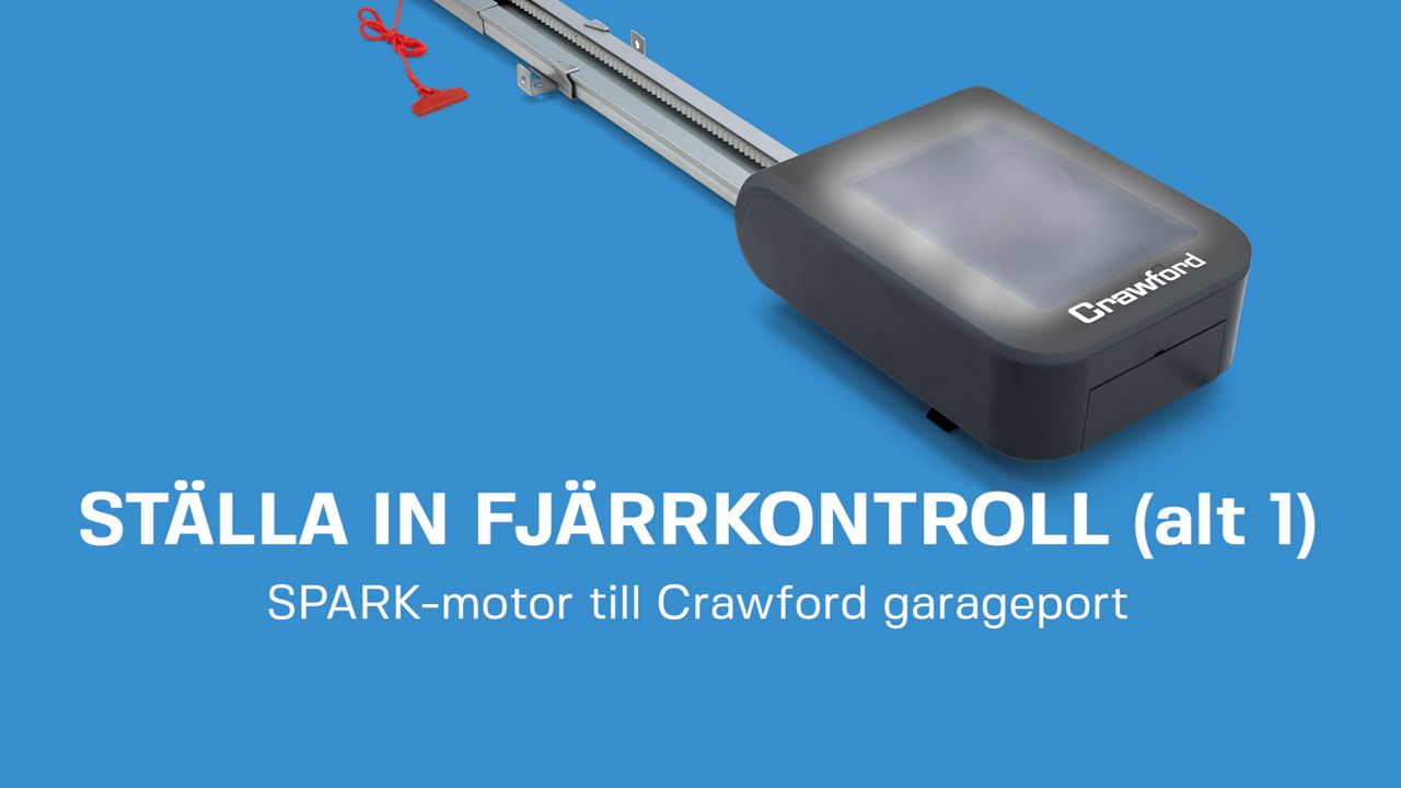 Ställa in ny motor, Crawford SPARK