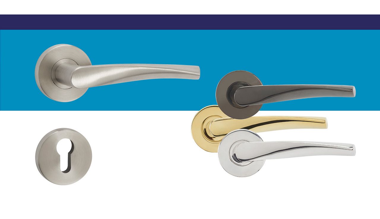 Supa Town Lever on Rose with Escutcheon