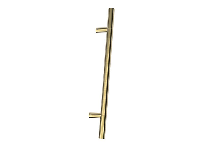 Supa Stainless Steel Round Pull Bar Inline and Offset