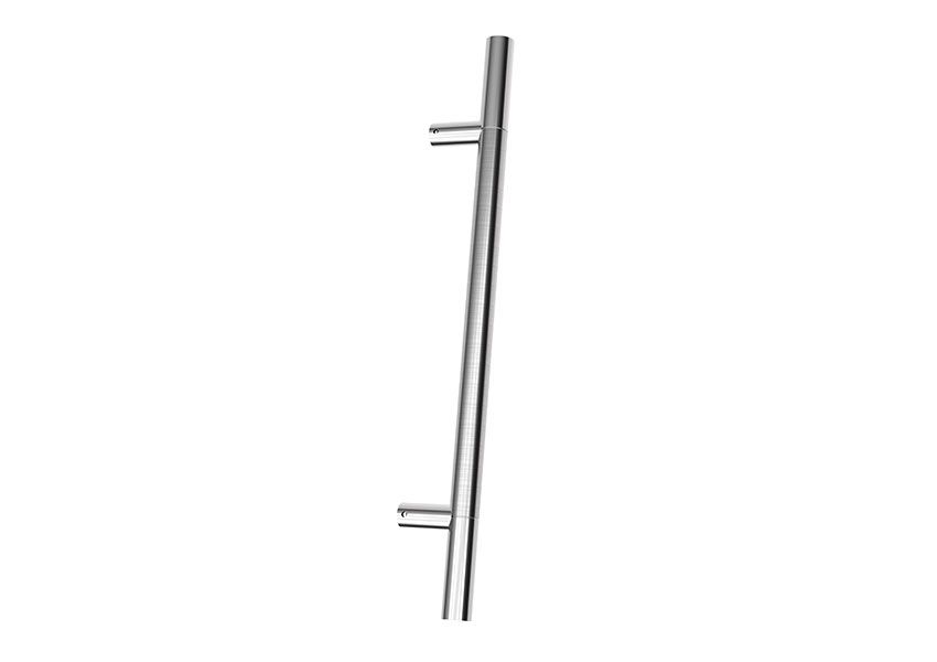 Supa Stainless Steel Round Pull Bar Inline and Offset