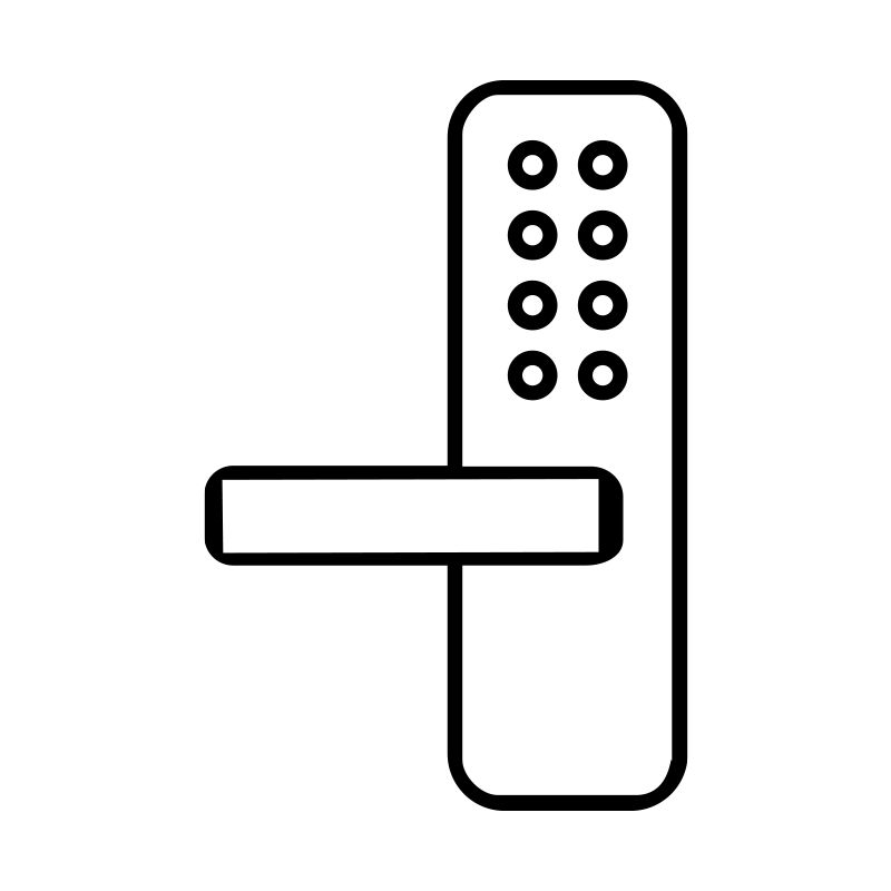 Smart door lock icon