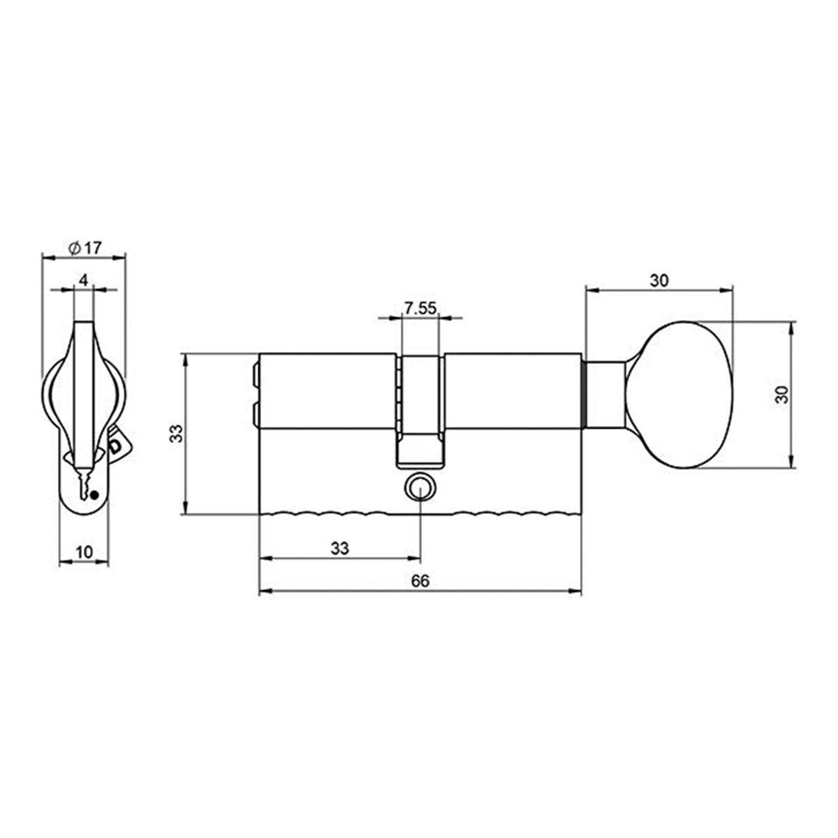 Image: Thumb Turn Cylinder Euro Profile
