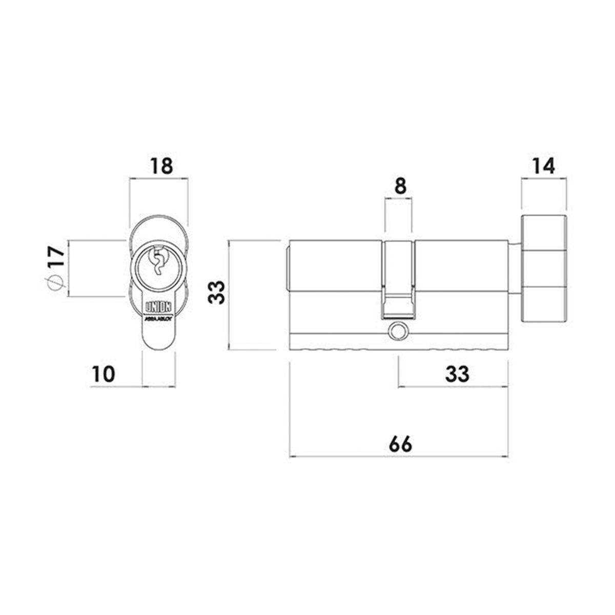 Image: Thumb Turn Euro Profile Cylinder