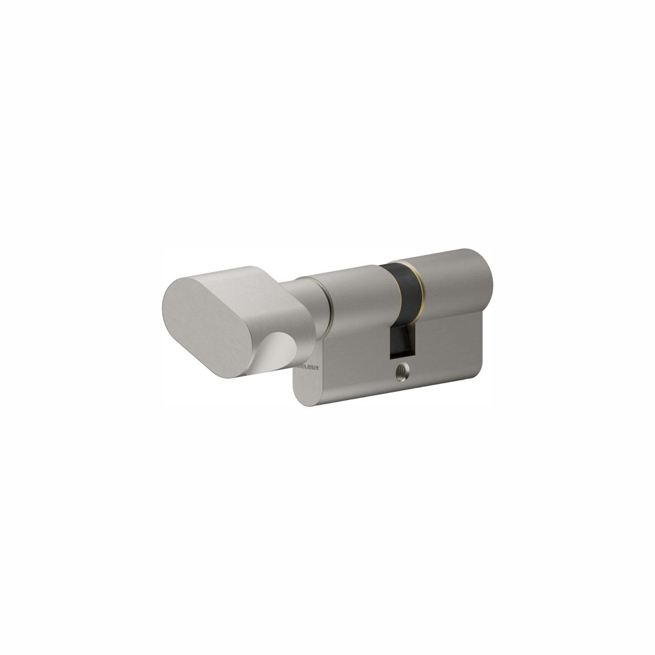 CY100 Thumbturn Double Euro Cylinder by ASSA ABLOY with satin nickel finish and integrated thumbturn mechanism
