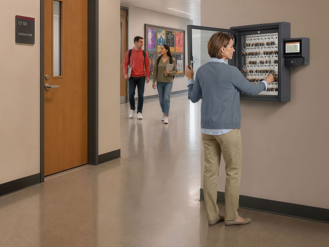 Traka Touch Pro S cabinet in higher education