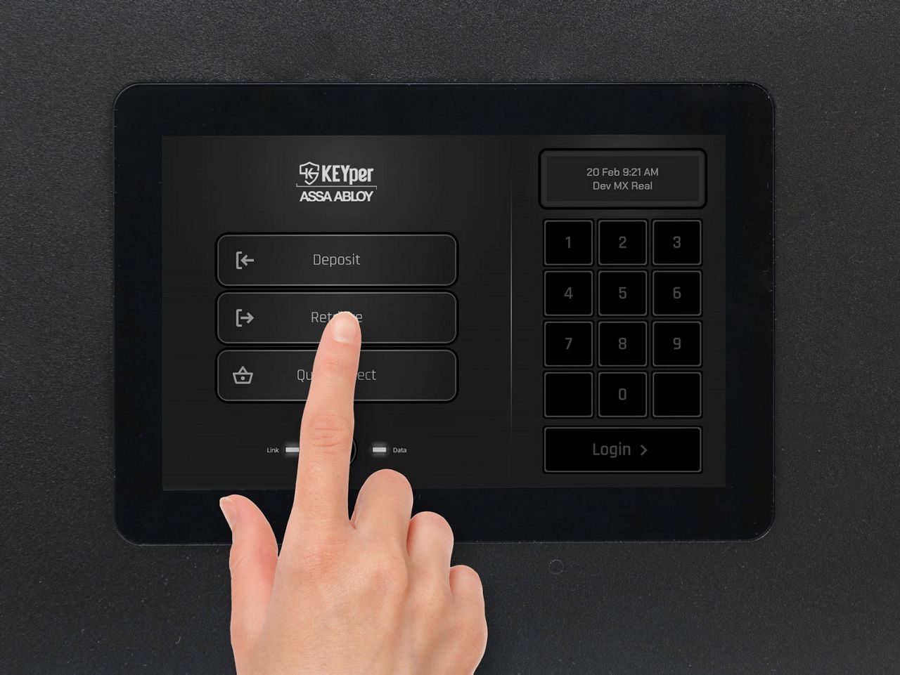 KEYper MXu key cabinet touchscreen