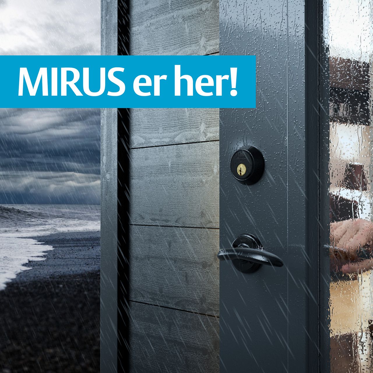 MIRUS overflatebehandling gir dørvridere og andre beslag langvarig beskyttelse mot korrosjon