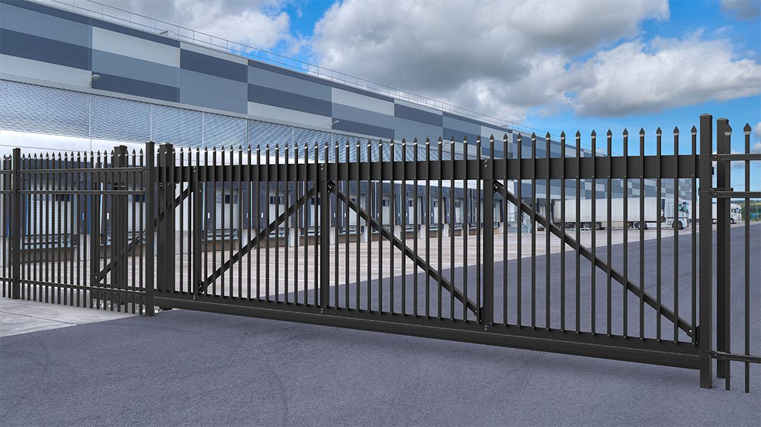 Transport Traverse cantilever gate in classic style