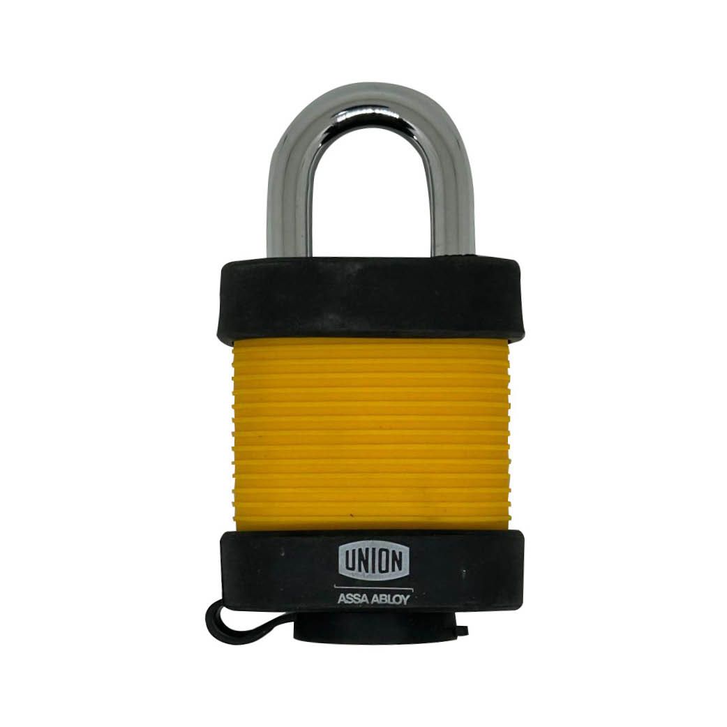 Image: 25mm Laminated Steel Padlock yellow