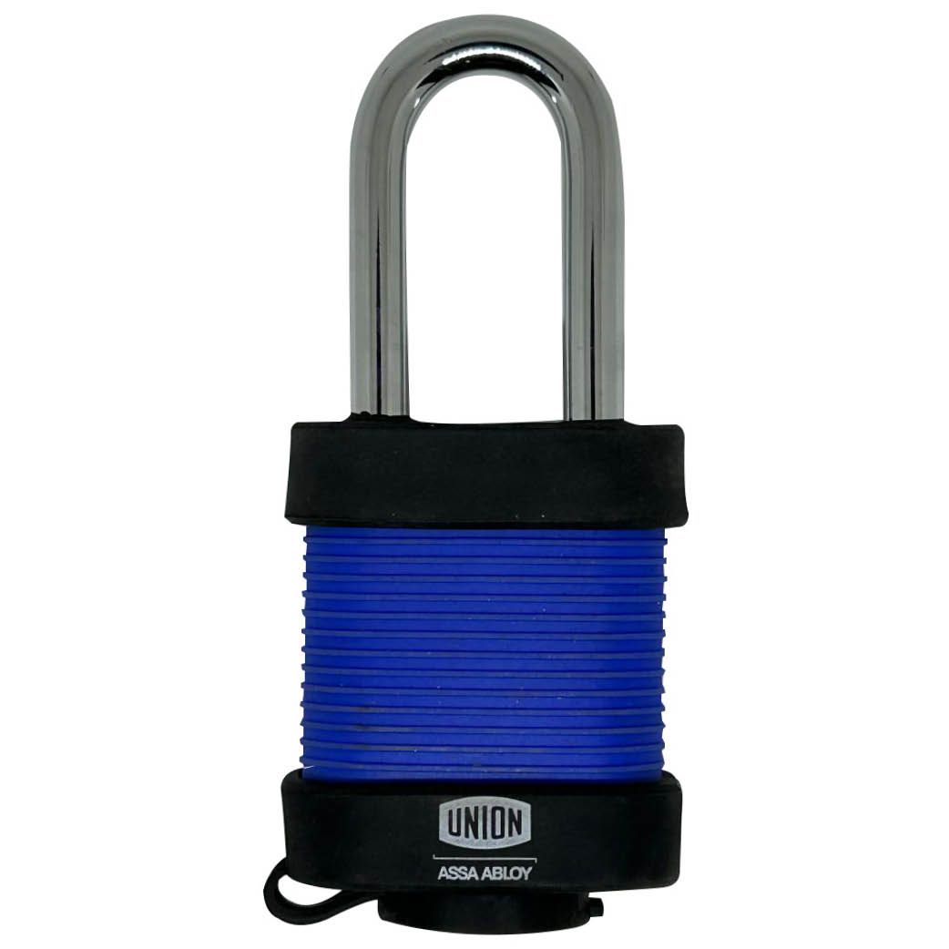 Image: 50mm Laminated Steel Padlock blue