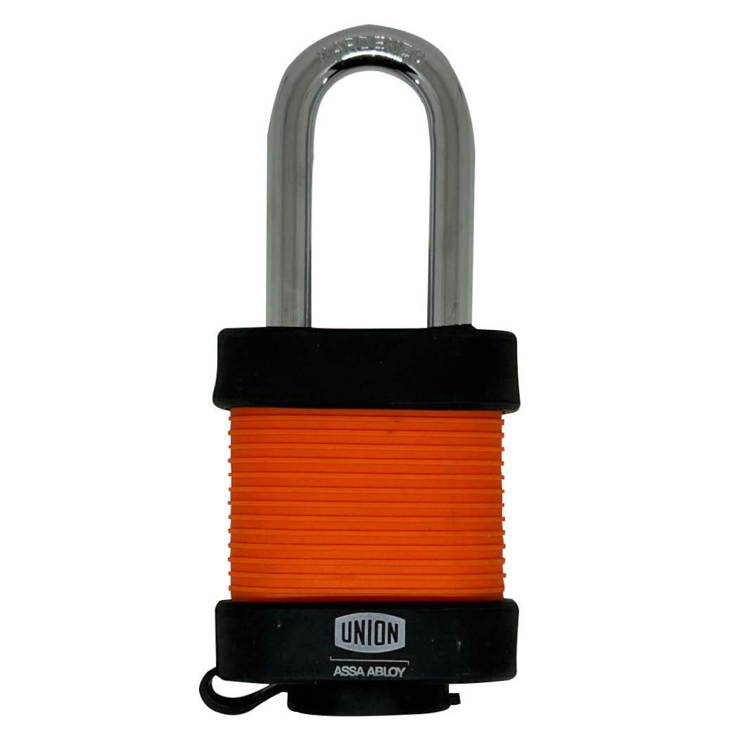 Image: 50mm Laminated Steel Padlock Orange