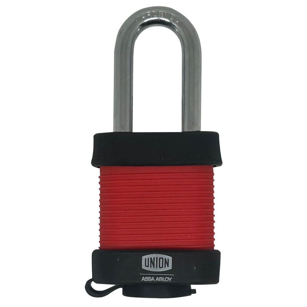 Image: 50mm Laminated Steel Padlock red