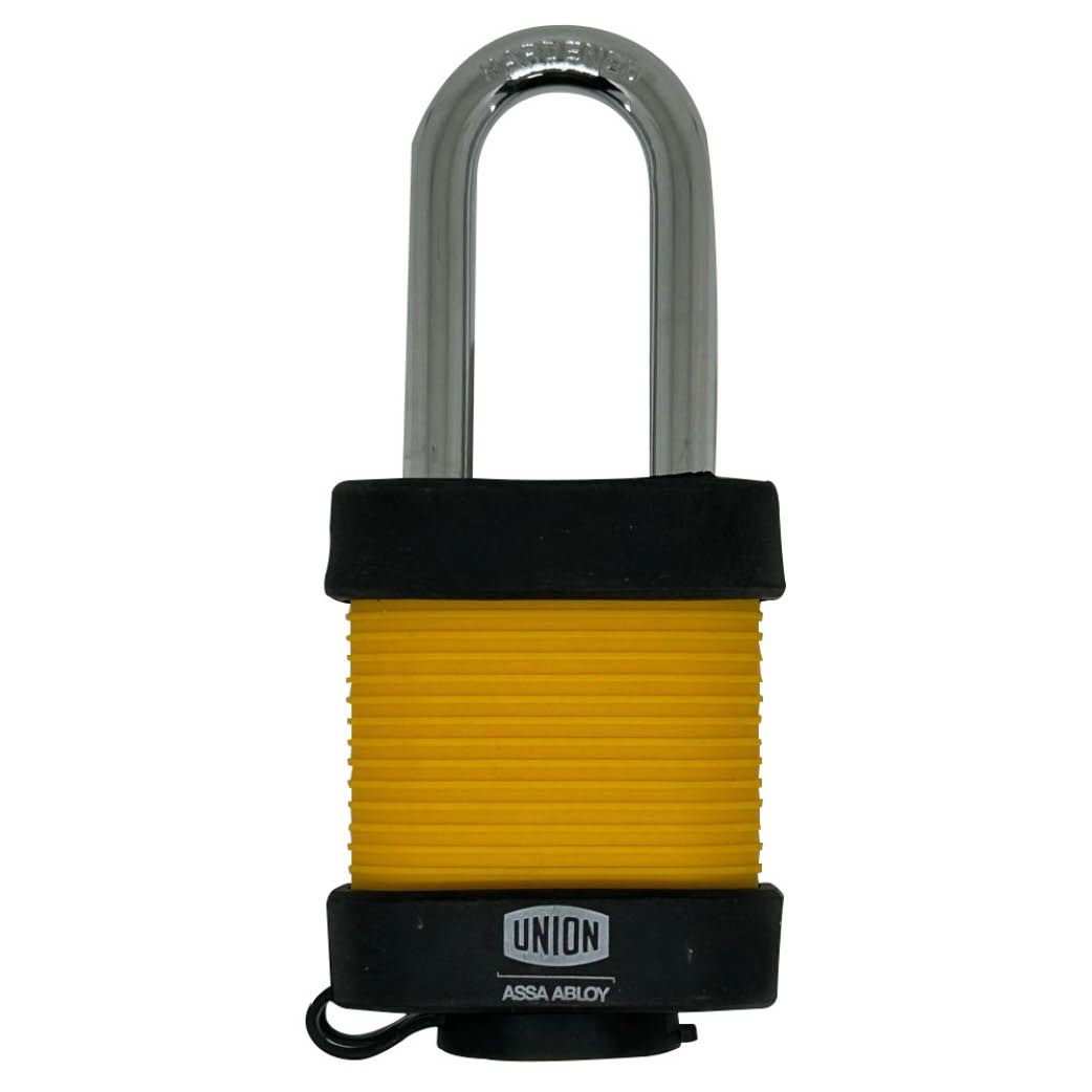 Image: 50mm Laminated Steel Padlock yellow