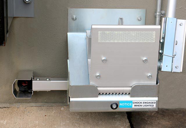 Image: Bottom view of the Versachock™ Wheel Chock Wireless Restraint.