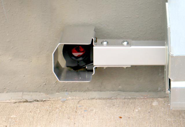 Image: Close up of the Versachock™ Wheel Chock Wireless Restraint.