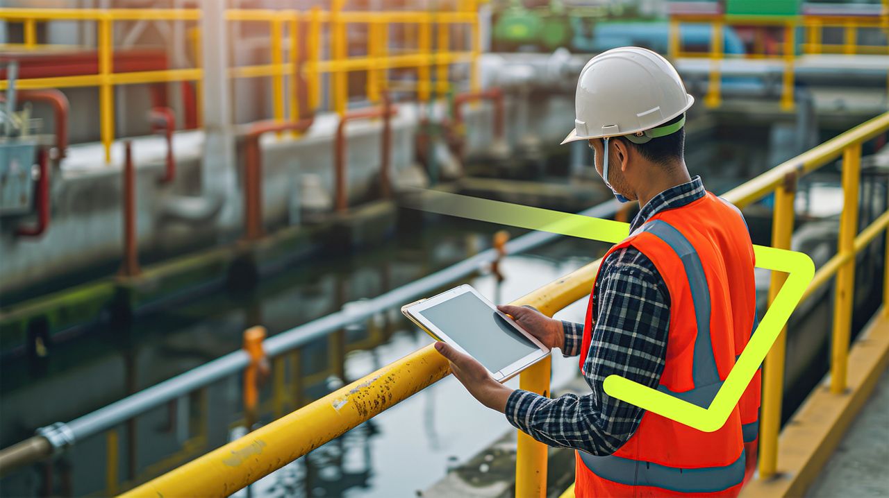 Water industry worker