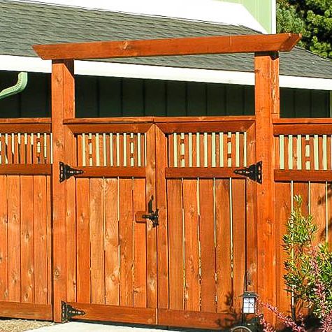 Steel wood gate hardware