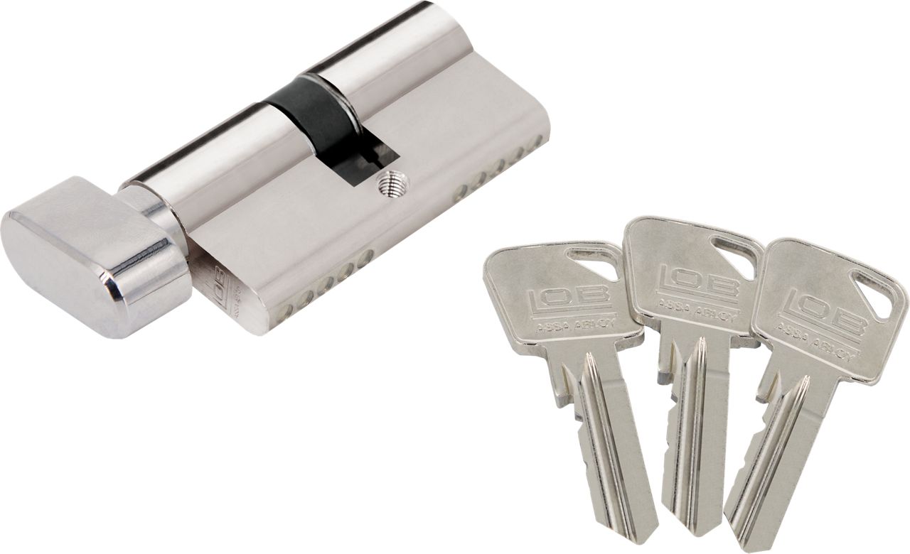 Image: Wkładka bębenkowa z gałką ARES (nikiel)