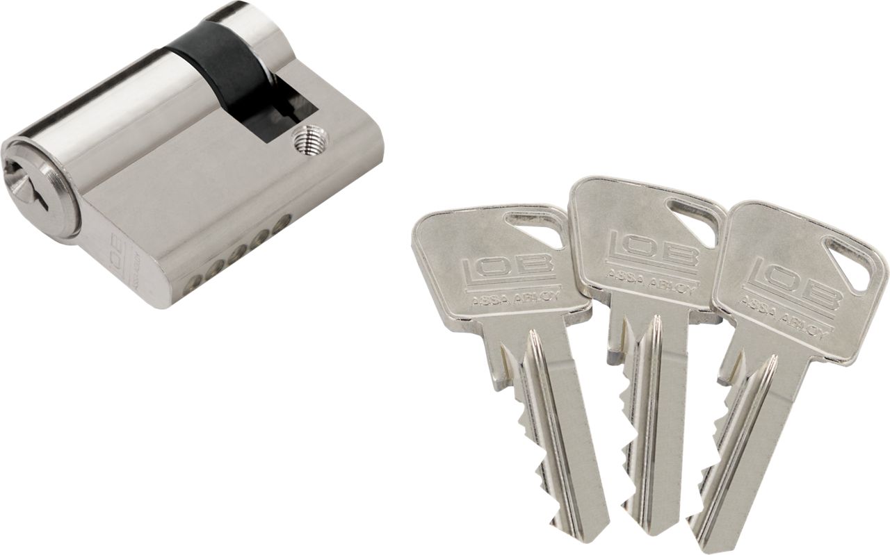 Image: Wkładka bębenkowa jednostronna ARES (nikiel)