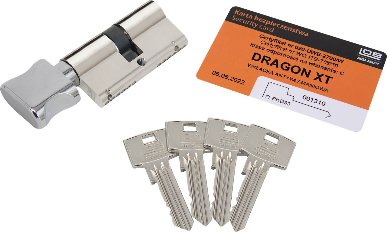 Image: Wkładka bębenkowa z gałką DRAGON XT