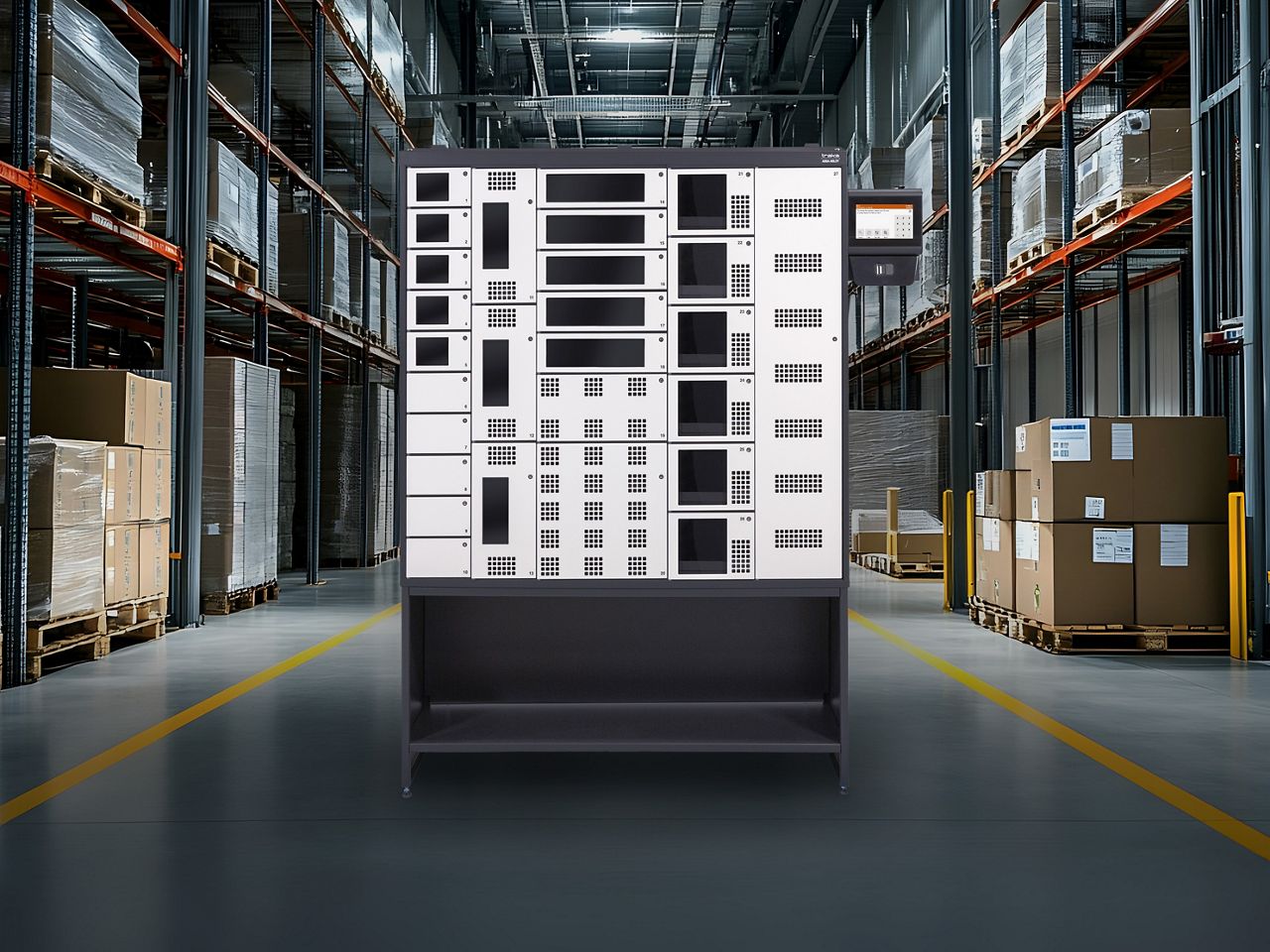 Traka asset management locker in distribution warehouse