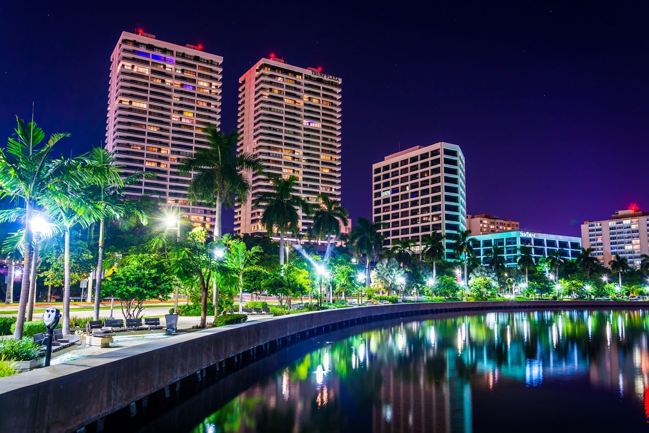 West Palm Beach at Night