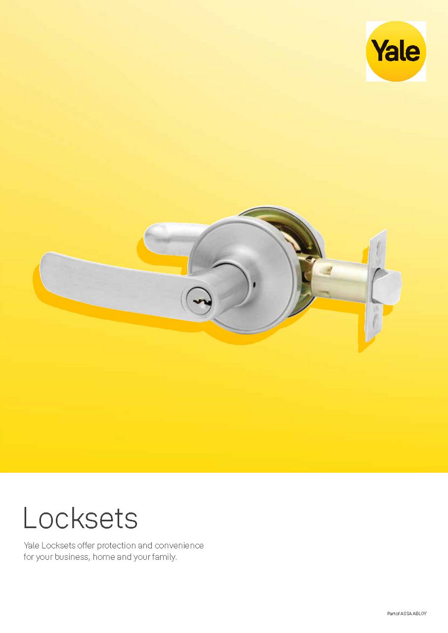Yale Locksets Catalogue