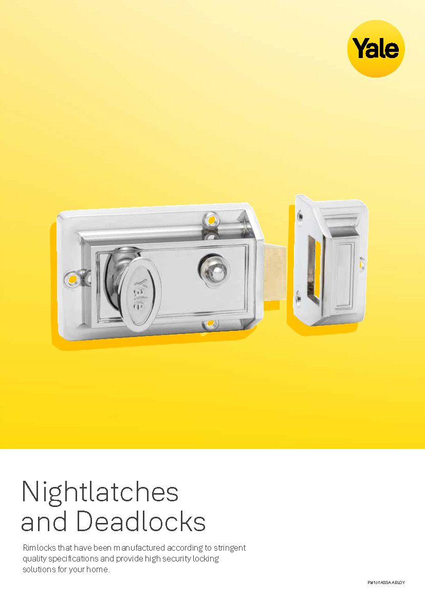 Yale Nightlatches and Deadlocks Catalogue