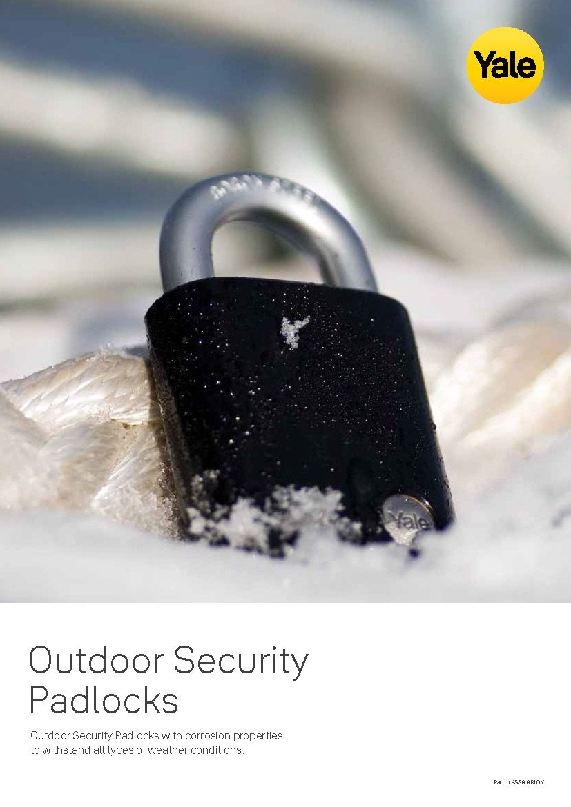 Yale Outdoor Security Padlocks Catalogue