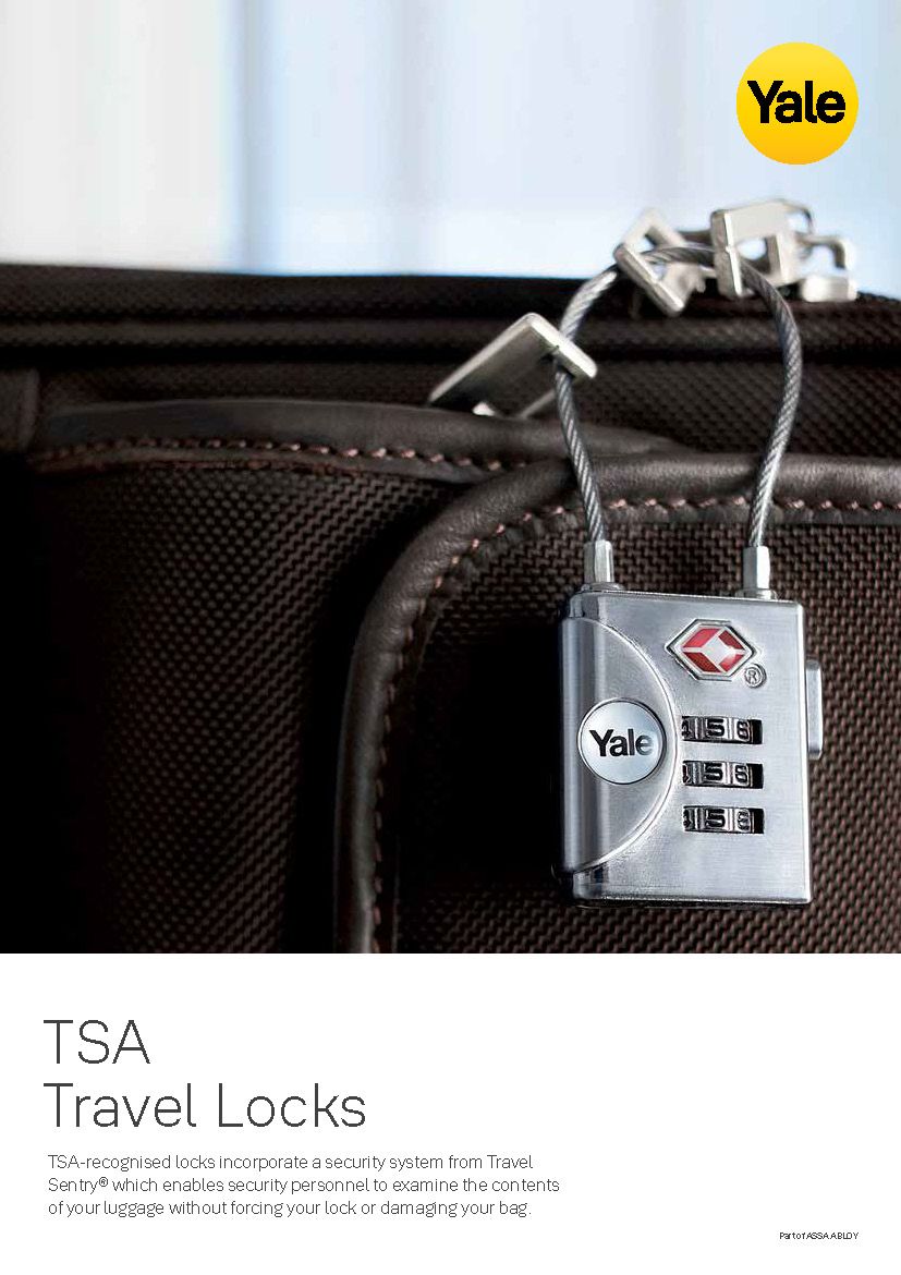 Yale TSA Travel Locks Catalogue