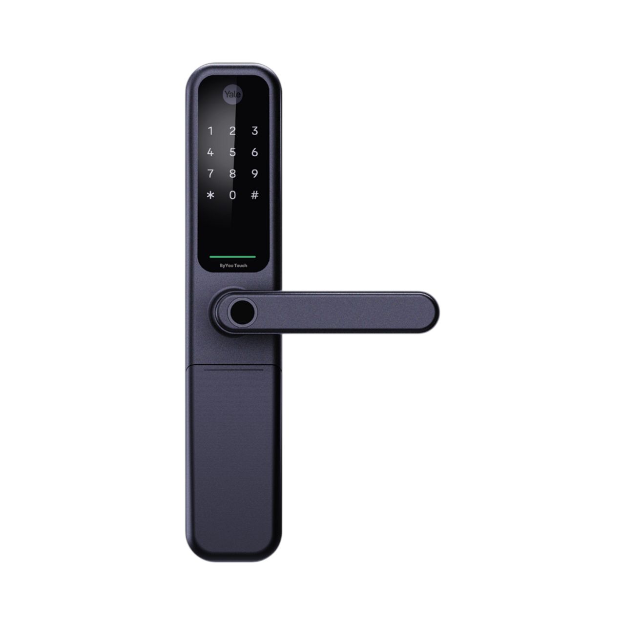 ByYou Pro Smart Lock – Black Finish, Exterior Front View