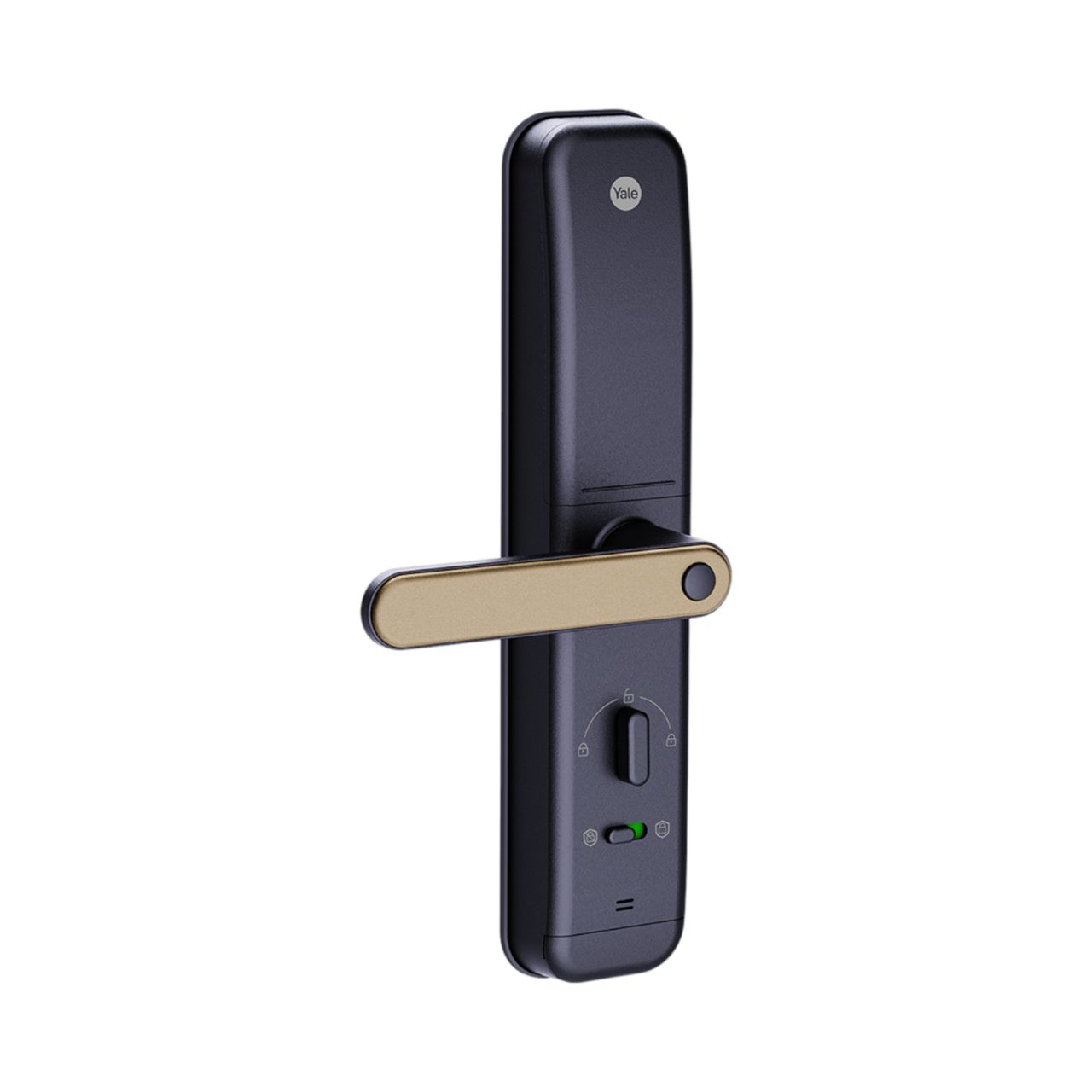 ByYou Pro Smart Lock - Champagne GoldFinish, Interior Angle View