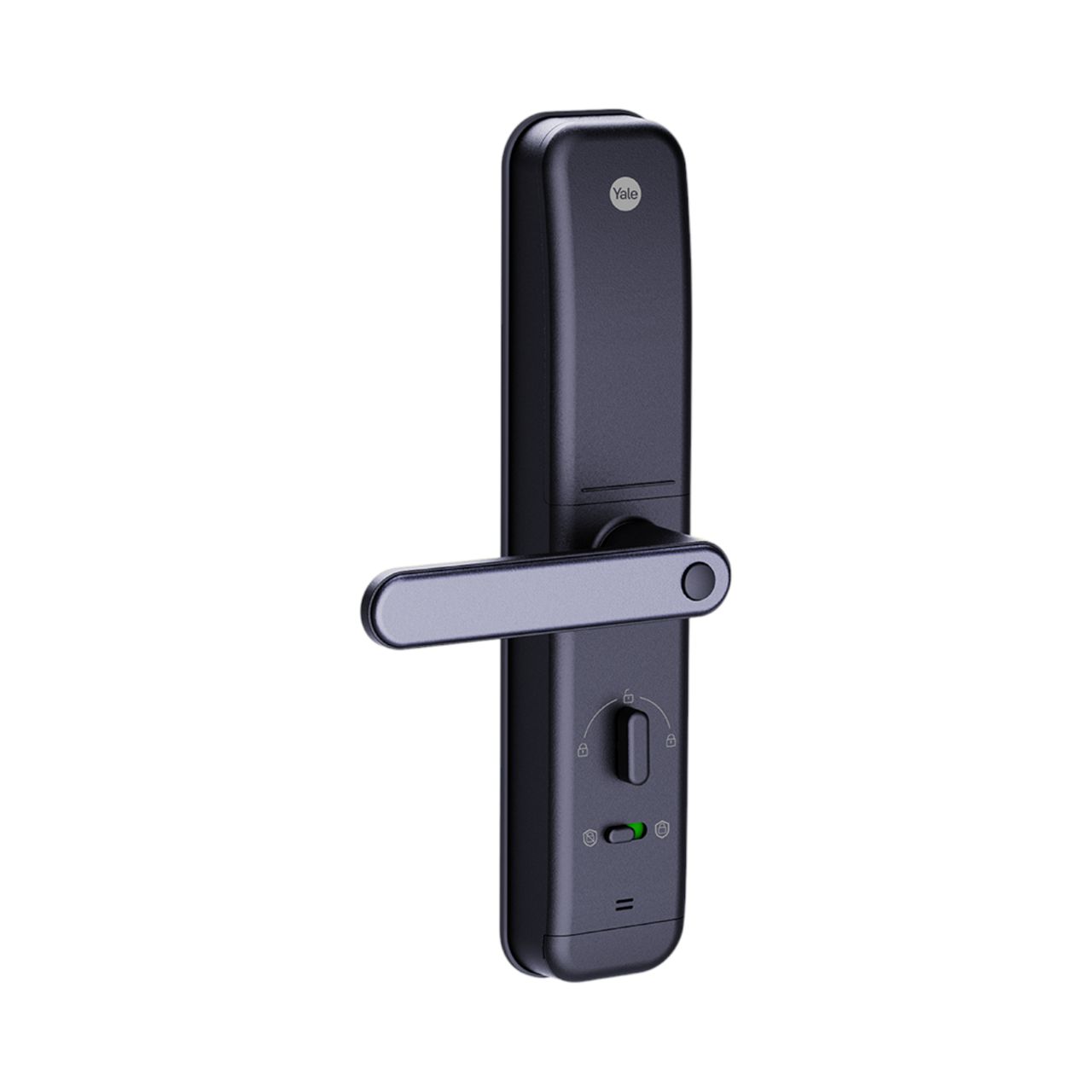 ByYou Pro Smart Lock – Silver Finish, Interior Angle View