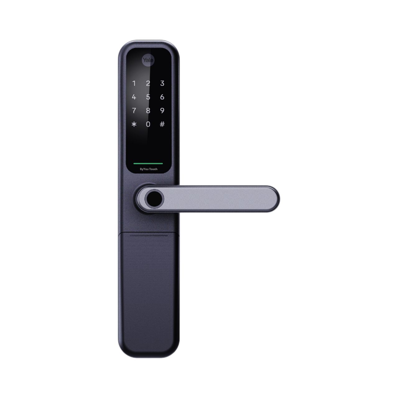 ByYou Pro Smart Lock – Silver Finish, Exterior Front View