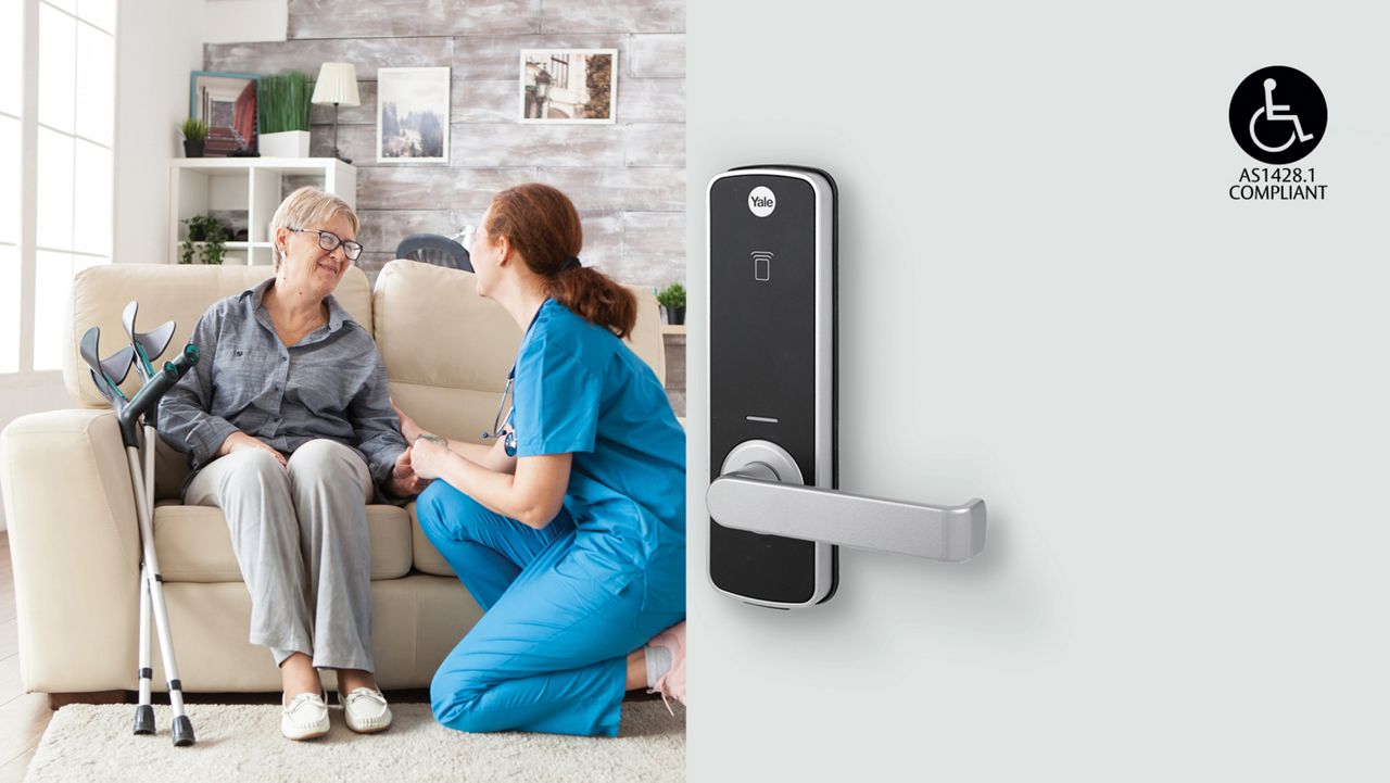 Unity smart lock with Accessible compliant Lever