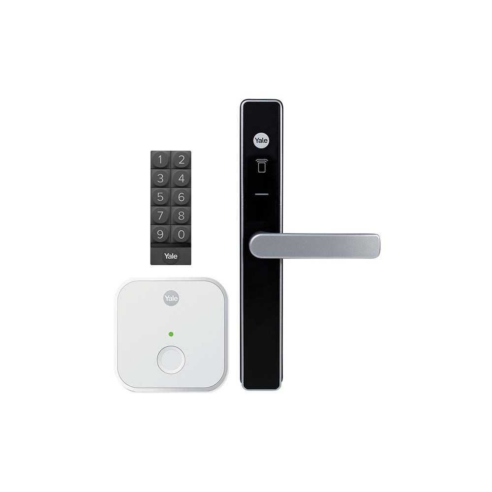 Yale Unity Security Screen Door Lock with Connect Bridge and Smart Keypad (YUR/SSDL/KIT/SIL)