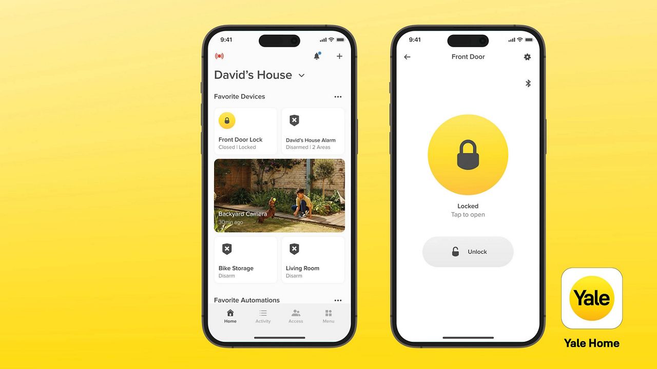 Yale home app voor bediening slimme producten voor de beveiliging van je huis