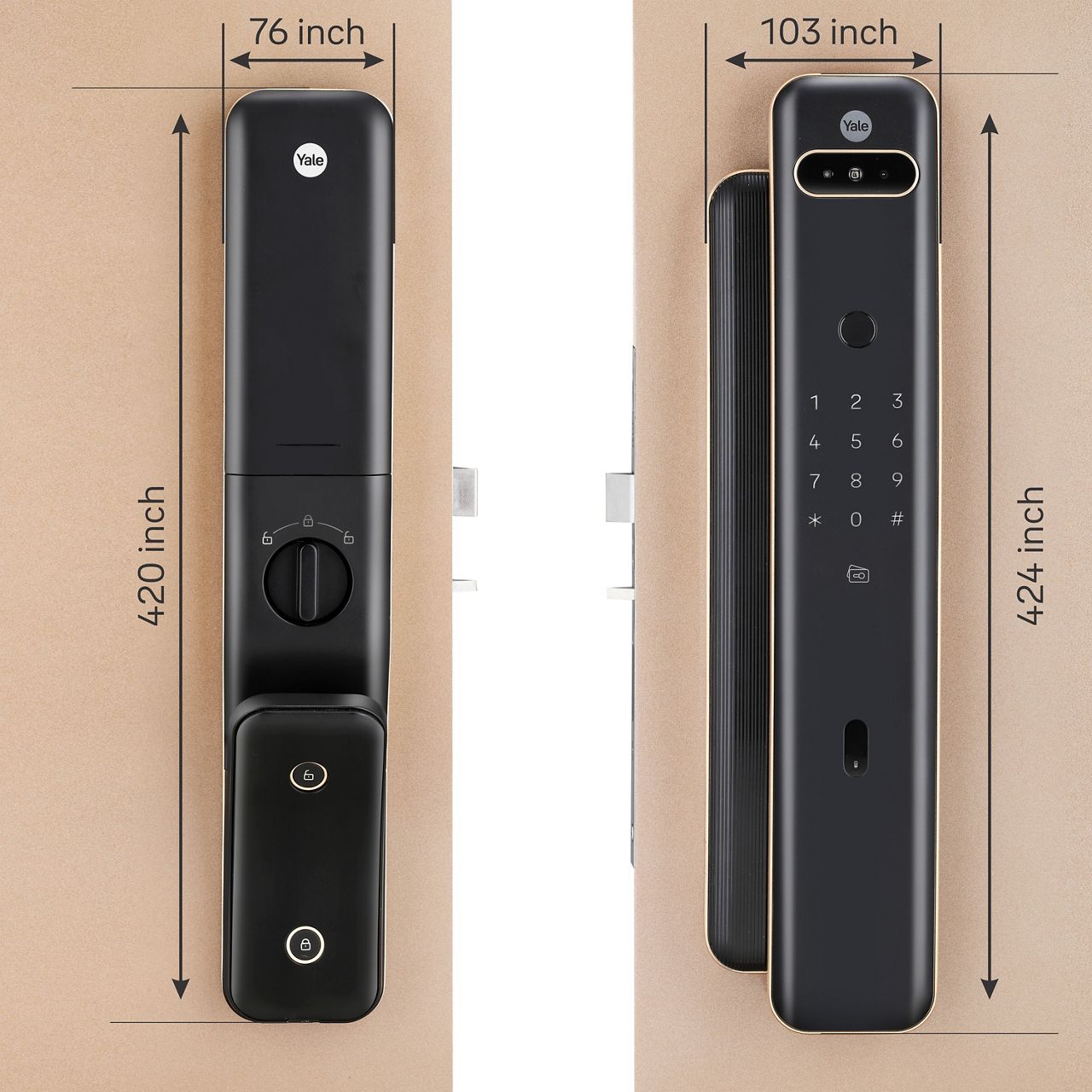 Image: Yale Luna Pro+ Smart Lock Featuring Face Scan, Fingerprint and PIN Entry