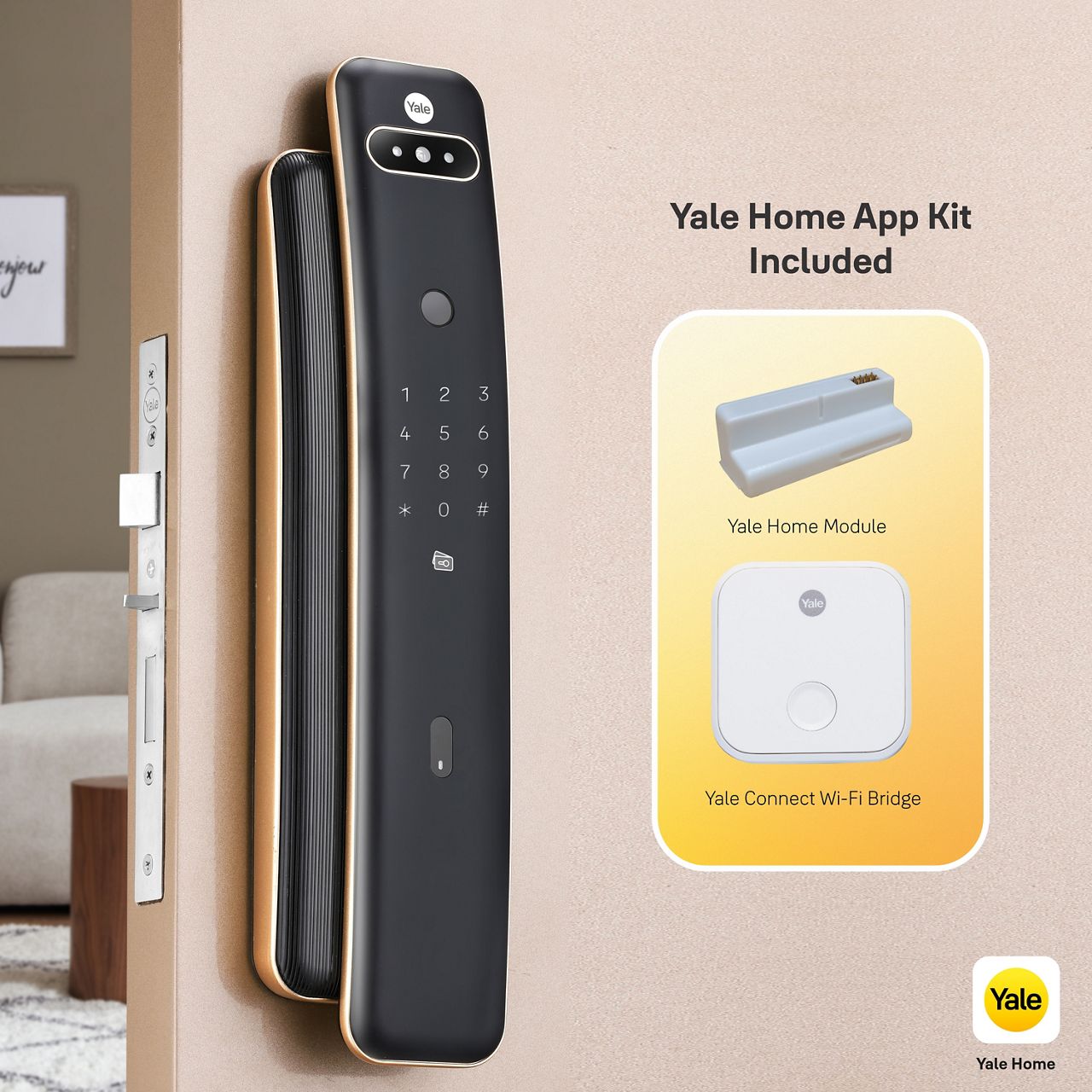 Image: Smart Home Security with Yale Luna Pro+ Digital Door Lock