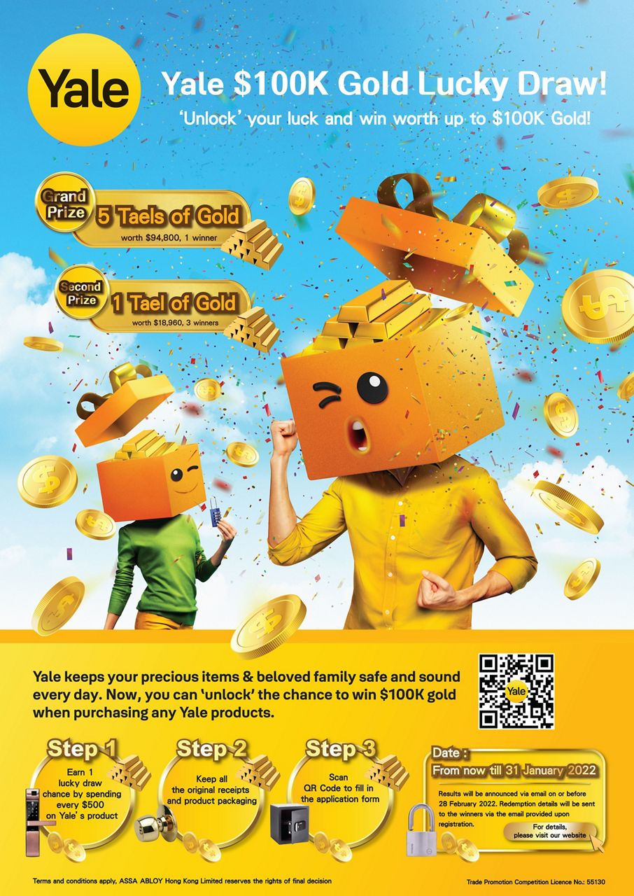 "Unlock" your luck and win worth up to $100K GOLD