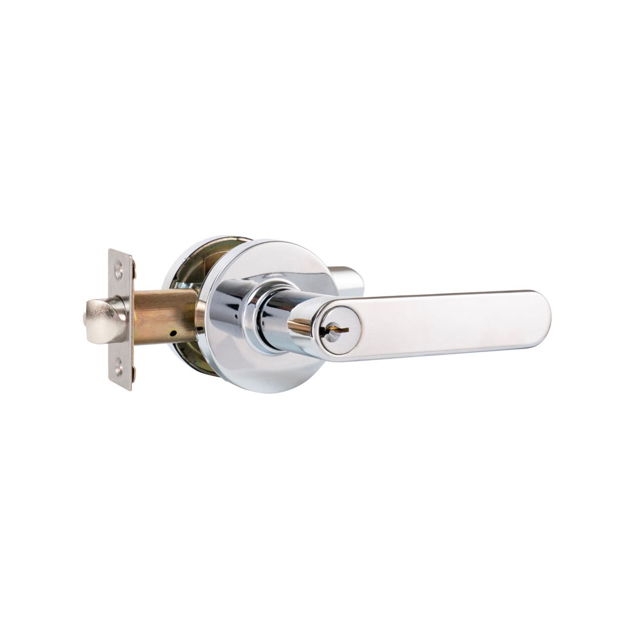Zeno Entrance Lever in Chrome Plate
