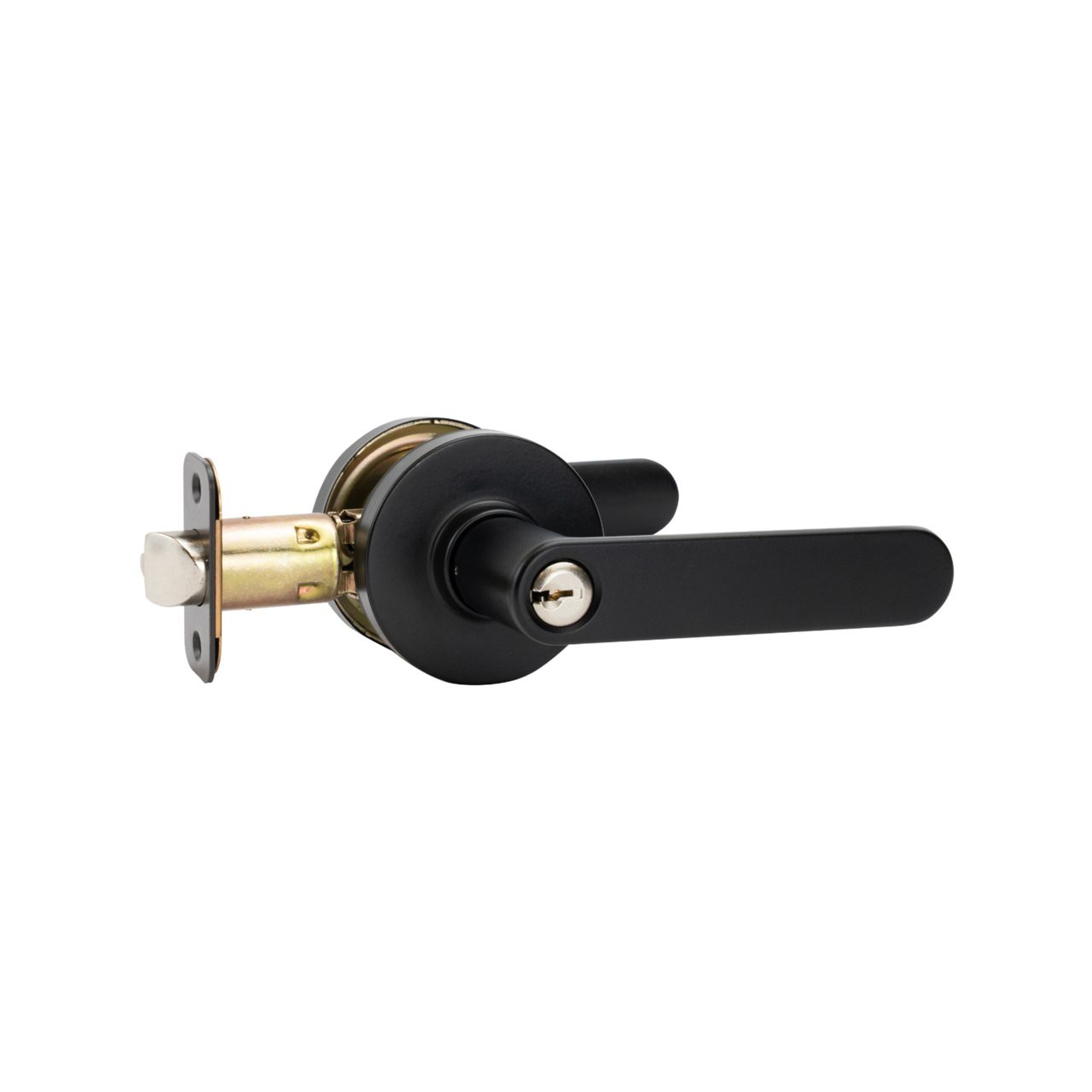 Image: Zeno Entrance Lever in Matt Black