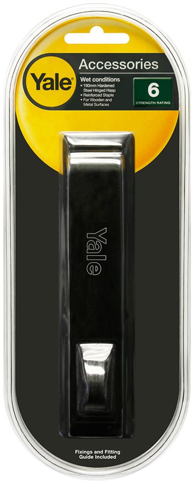 Image: a243a-yale-y145190bk-padlock-hasp-and-staple-pic05