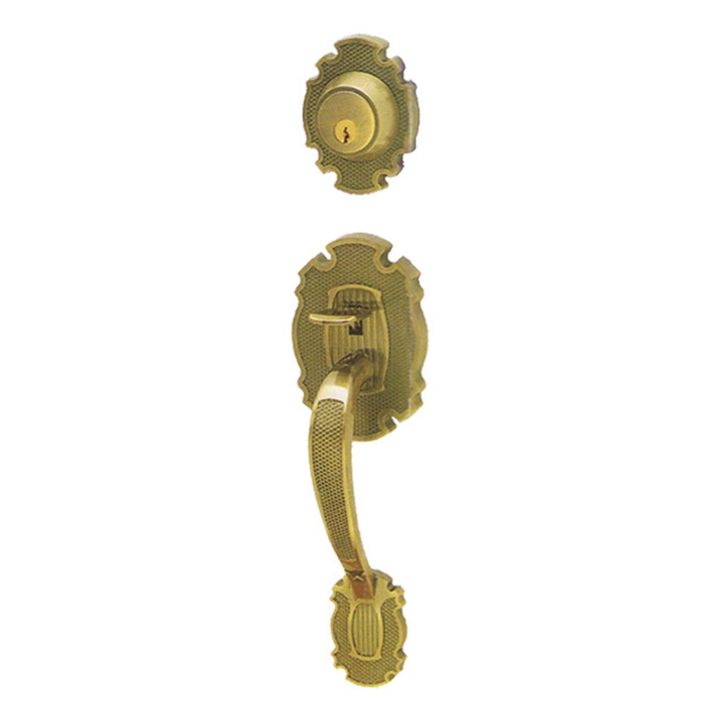 Cerberus Antique Bronze Finish Entry Door Handleset