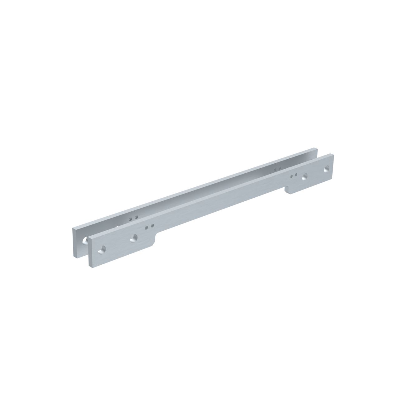Mounting plate AC632 for guide rail, Silver, EV1