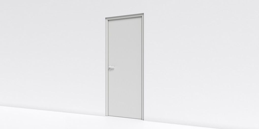 Porte d'accès au plateau administratif - Solution de porte BIM 