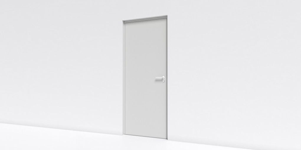Porte d'accès au plateau administratif - Solution de porte BIM 